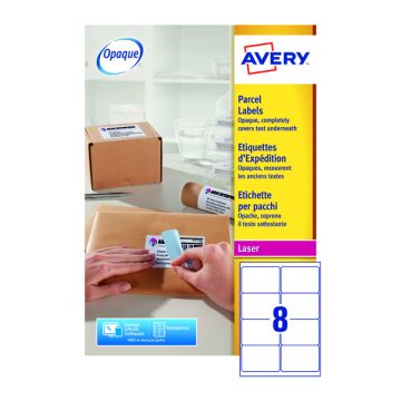 Avery Laser Labels - 8 Per Sheet L7165 - Pack of 100