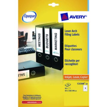 Avery Elasticated File Labels L7170 - Pack of 25