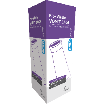 Poly Bag Solid Ring Opening With Twist Seal Sick Bags - Pack of 50