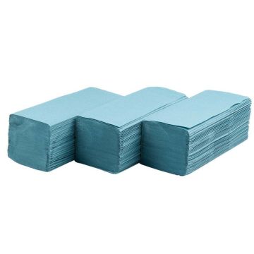 BlueOcean V Fold 1 Ply Blue Hand Towel - Pack of 3600