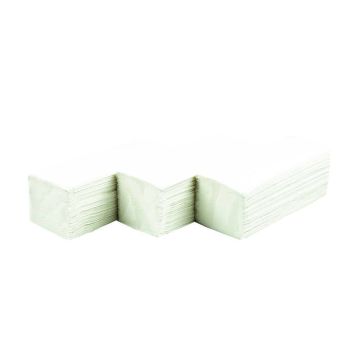 BlueOcean V Fold 2 Ply Luxury White Hand Towel - Pack of 3300