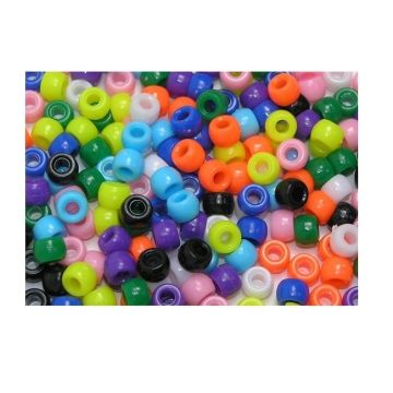 Beads Pony Bright 6 x 9mm - Pack of 1000