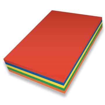 A4 Card 380 Micron - Orange - Pack of 100