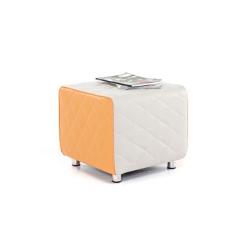 Break Out 1 Seater Square - Grey/Orange