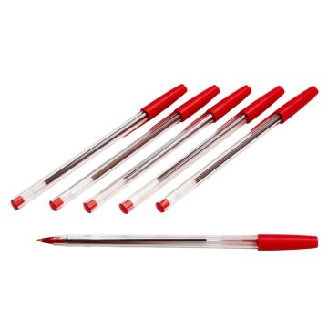 Ballpoint Pens - Red - Pack of 50