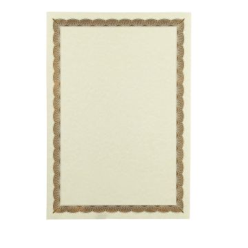 Certificate Border Sheet A4 90gsm - Bronze - Pack of 100