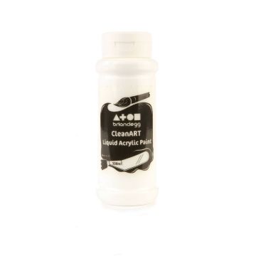 CleanART Acrylic Paint 500ml - White