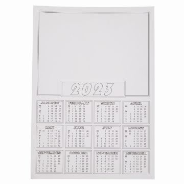 2023 Calendar Blanks Pack of 50