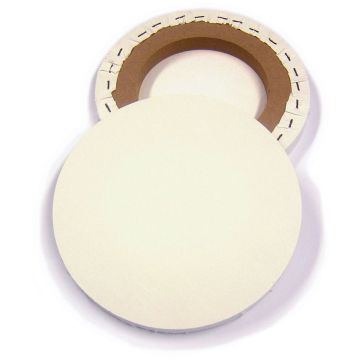 Round Primed Stretched Canvas