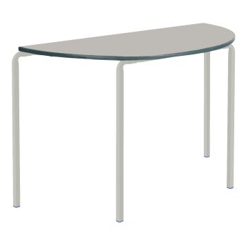 Semi-Circular PU Edge Crushed Bent Table 3-4 Years- Grey