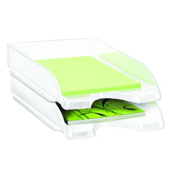 Bright Vibrant Colour Letter Tray - White