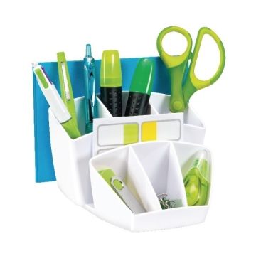 Ceppro Gloss Desk Tidy - White