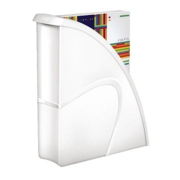 Bright Vibrant Colour Magazine File - White