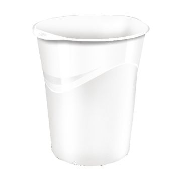 Bright Vibrant Colour Waste Bin - White