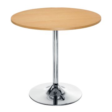 Ellipse Trumpet Base Table - Beech