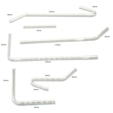 Gas Delivery Tubes - Assorted Pack of 6
