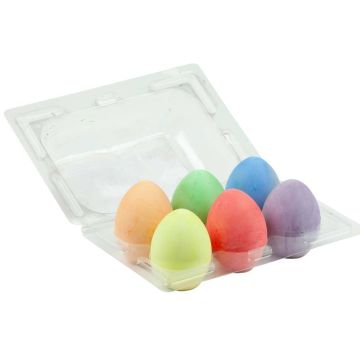 Playground Chalk Eggs Assorted - Pack of 6