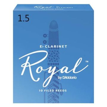 Rico Royal Eb Clarinet Reeds - 1.5 (x10)