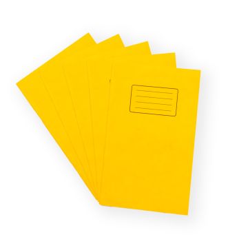 165 x 100mm Vocab Book 48 Page- 7mm Ruled- Yellow - Pk100