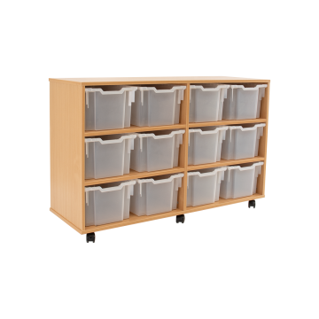12 Extra Deep Tray Unit - Clear Trays