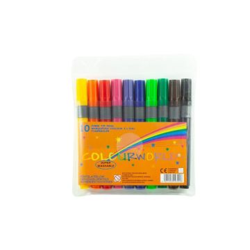 Colourworld Conical Markers Assorted - Pack of 12