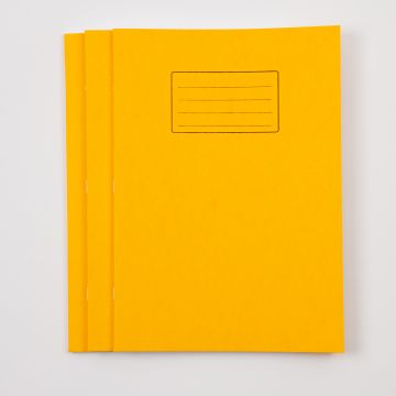 A4 Exercise Book 80 Page- Plain- Yellow - Pack of 50
