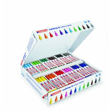 Edding Colourmarker Bullet Tip - Classpack Assorted - Pack of 144