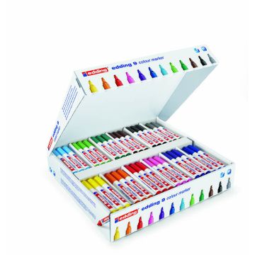 Edding Colourmarker Chisel Tip - Classpack Assorted - Pack of 144