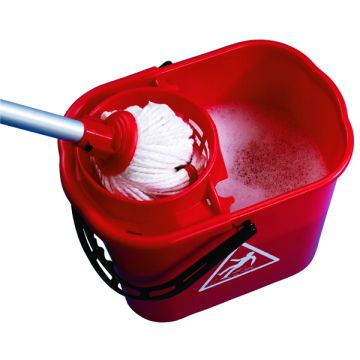 Professional Mop Bucket 15L - Red