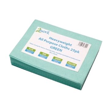 Heavy Duty Cloths - Green - Pack of 25