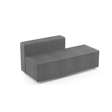 Rectangular Complete Sofa - Grey
