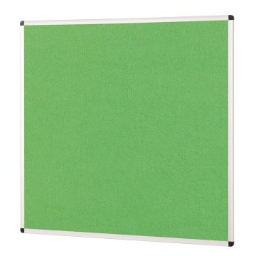 ColourPlus Vibrant Noticeboard Aluminium Frame 1200 x 1200mm - Bright Green