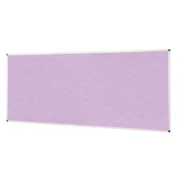 ColourPlus Vibrant Noticeboard Aluminium Frame 1200 x 2400mm - Lilac