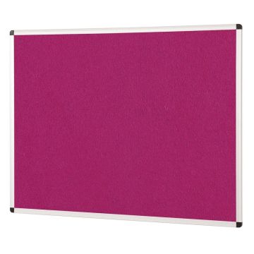 ColourPlus Vibrant Noticeboard Aluminium Frame 600 x 900mm - Magenta