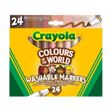 Crayola Colours of the World Markers Pack of 24
