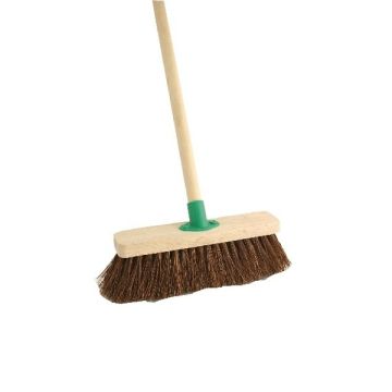 Stiff Bassine Broom With Handle 12in