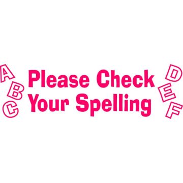 3 In 1 Stamp - Please Check Your Spelling (3In1 Component)