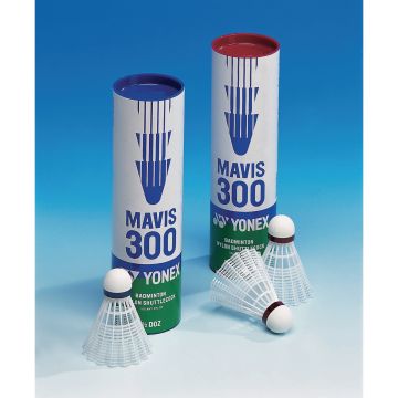 Yonex Mavis 300 Shuttlecocks - White - Medium - Pack of 12