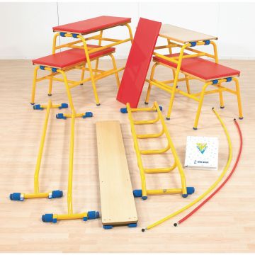 Gym Time - Introductory Apparatus Pack - KS1 - Yellow/Red