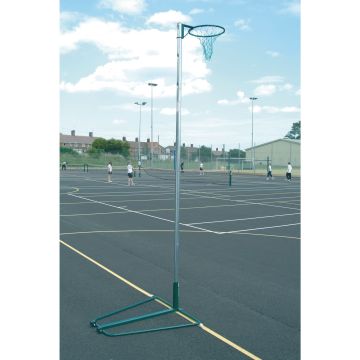 Harrod Sport Wheel Away Netball Post - Green - Pair