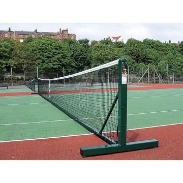 Harrod Sport Freestanding Tennis Post - Green- Pair