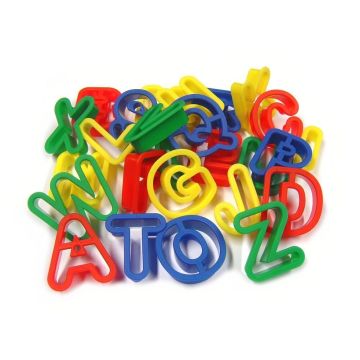 Plastic Dough Cutters - Upper Case Alphabet - Pack of 26