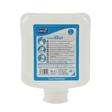Deb Clear Foam Wash 1L Cartridge - Pack of 6