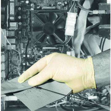 White Latex Disposable Glove Powder Free - Large - Pack of 100
