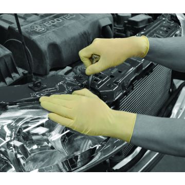 White Latex Disposable Glove Powered Large - Pack of 100