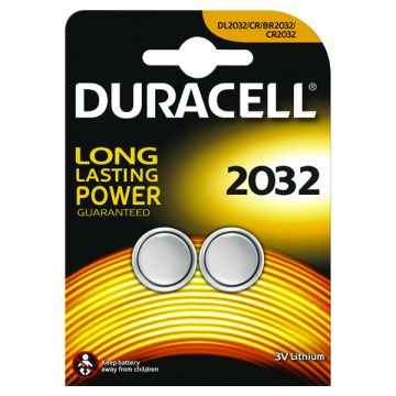 Duracell Button Battery Lithium 3V DL2032 - Pack of 2