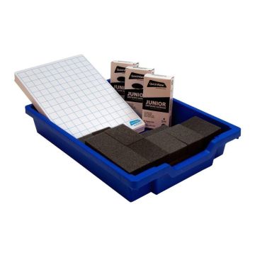 Quickview Classpack Dry Wipe Boards/Pens/Erasers Gridded (30 of each) in Tray