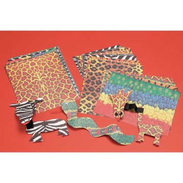 Animal Skins Craft Paper - Pack of 40