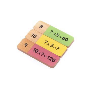 Wooden Multiplication Dominoes