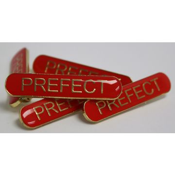Prefect Bar Badge - Red - Pack of 10